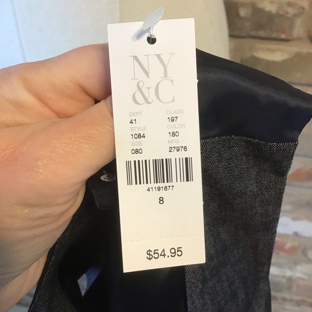 New York & Company Women's Denim Chambray 3 Button Vest 8 NEW - Picture 7 of 9